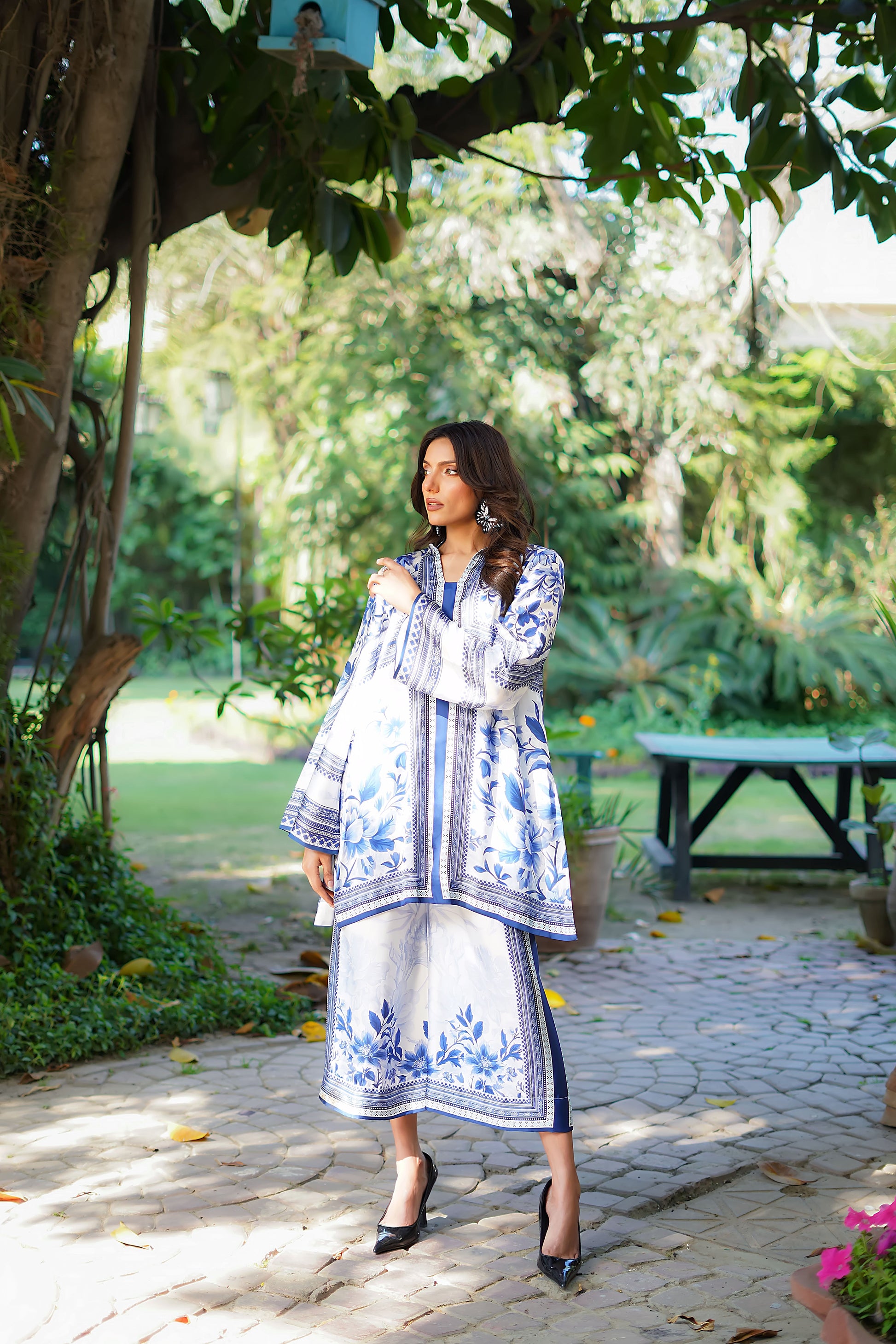 Erum Khan | Nue 25 | Ocean Harmony by Erum Khan - Designer Dress - Type: Ladies Clothes - Available at Libayah - 100% Original