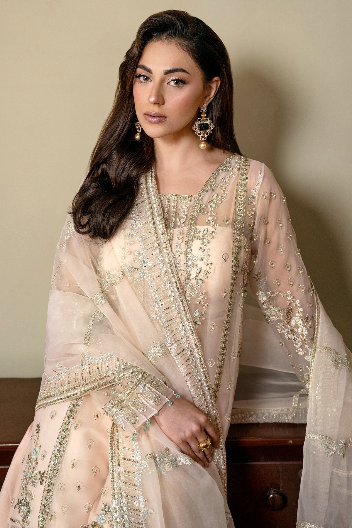 Mina Kashif | Kahani Formals | Rahina by Mina Kashif - Designer Dress - Type: Ladies Clothes - Available at Libayah - 100% Original