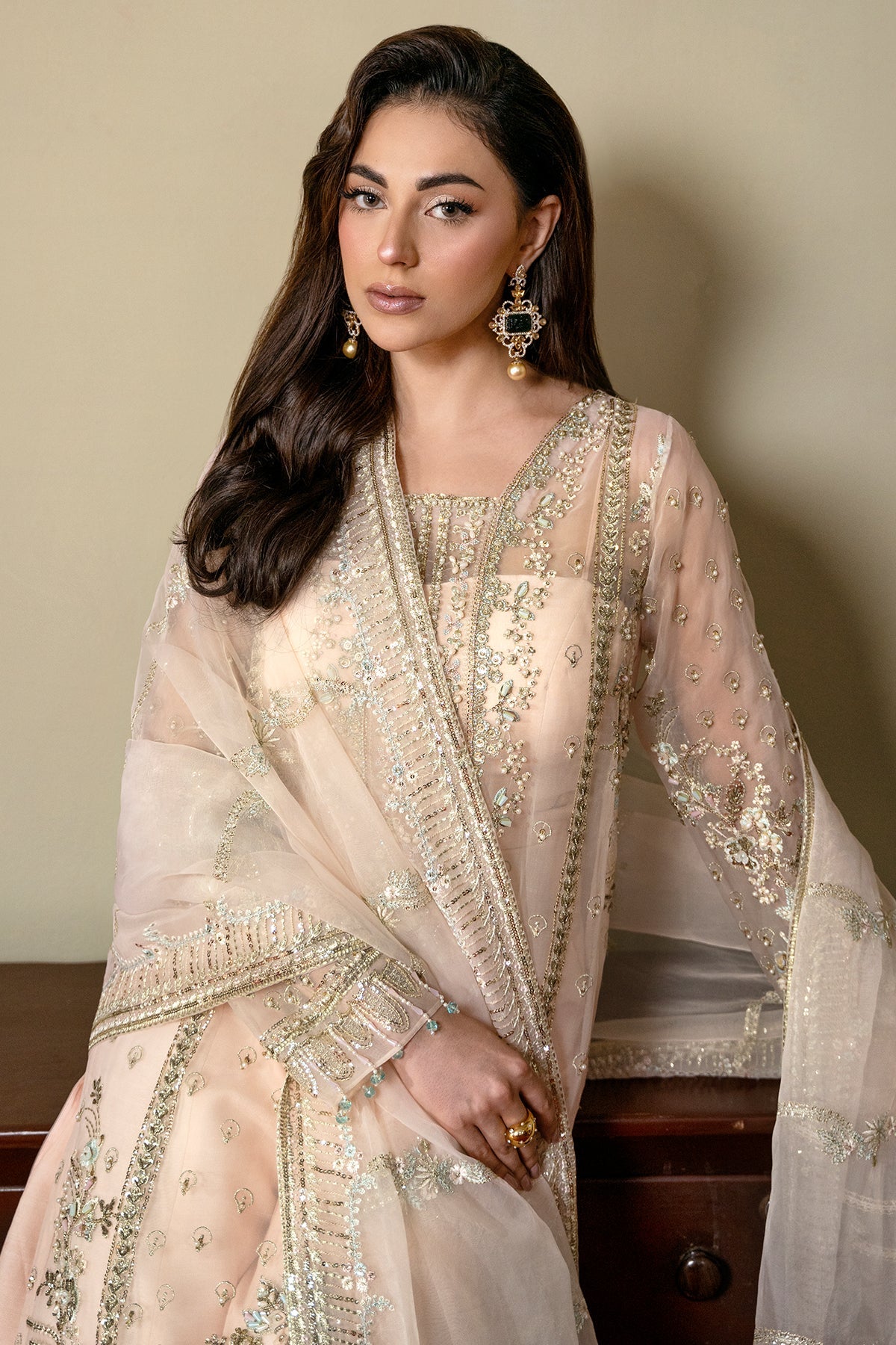Mina Kashif | Kahani Formals | Rahina by Mina Kashif - Designer Dress - Type: Ladies Clothes - Available at Libayah - 100% Original