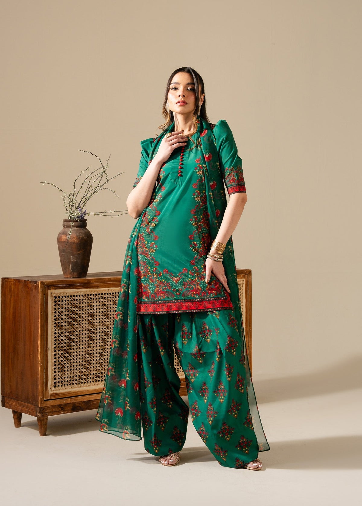 Maria Osama Khan | Retro Vol 3 | Vivian by Maria Osama Khan - Designer Dress - Type: Ladies Clothes - Available at Libayah - 100% Original