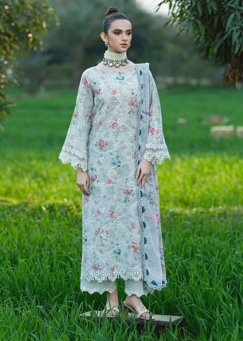 Sardinia | Printkari Lawn Edit 25 | Silver Bush by Sardinia - Designer Dress - Type: Ladies Clothes - Available at Libayah - 100% Original