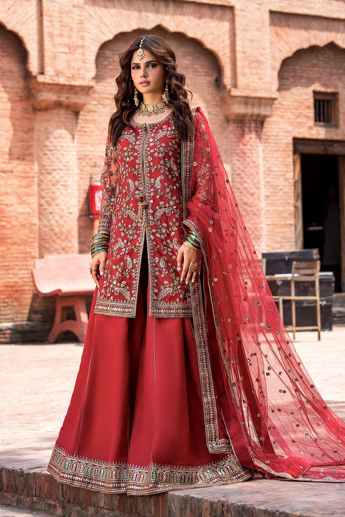 Charizma | Festive Pret | 3-PC Embroidered Raw Silk CMA-6-438 by Charizma - Designer Dress  - Type : Ladies Clothes - Available at Libayah - 100% Original 