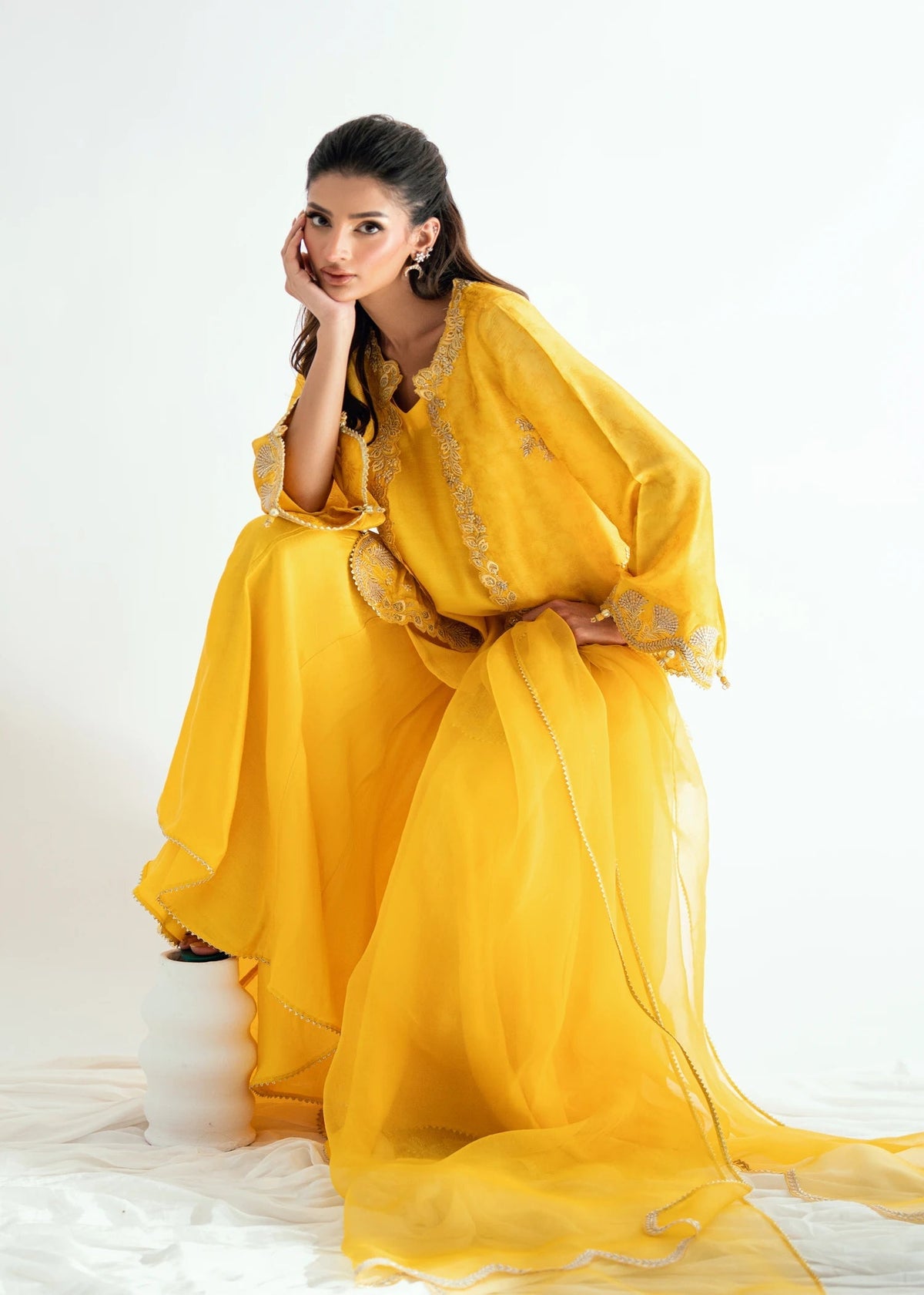 Umsha | Jardin De Luxe | Sun Veil by Umsha - Designer Dress  - Type : Ladies Clothes - Available at Libayah - 100% Original 