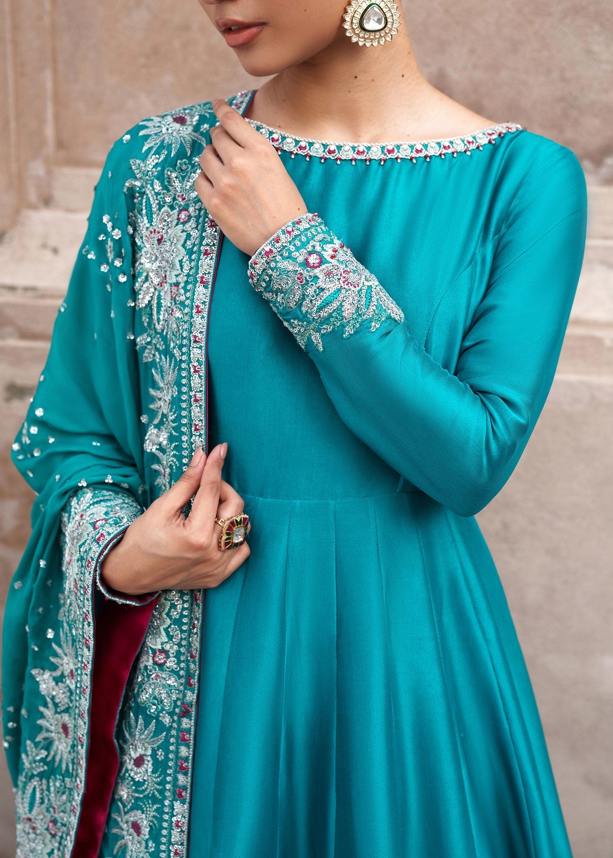 Sadaf Fawad Khan | Zeenat Formals 26 | Zarafshan by Sadaf Fawad Khan - Designer Dress  - Type : Ladies Clothes - Available at Libayah - 100% Original 