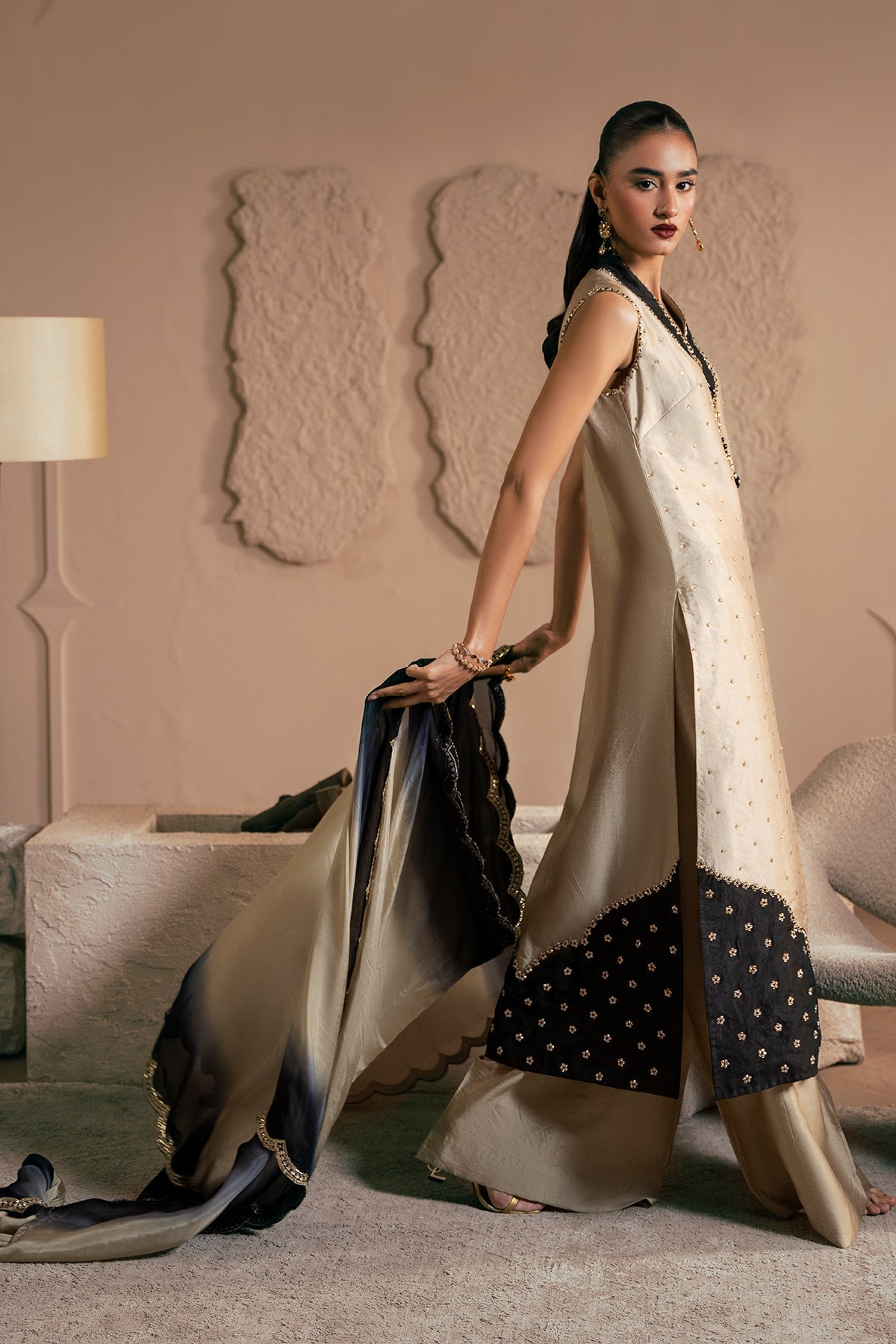 Mina Kashif | Emilie Formals | Zelina by Mina Kashif - Designer Dress - Type : Formal Dress - Available at Libayah - 100% Original