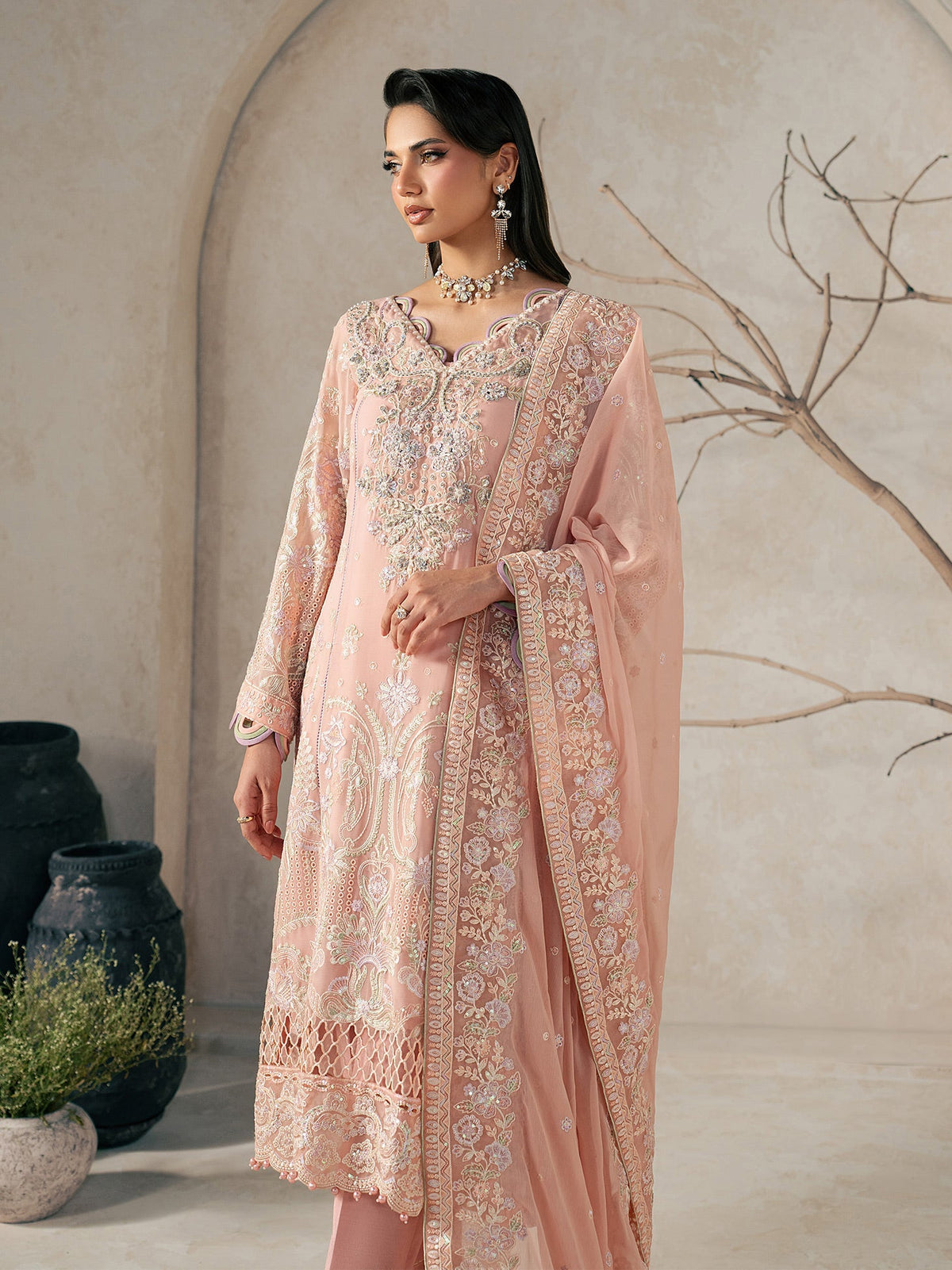 Gulaal | Inaaya Embroidered Chiffon 26 |Julian by Gulaal - Designer Dress  - Type : Ladies Clothes - Available at Libayah - 100% Original 