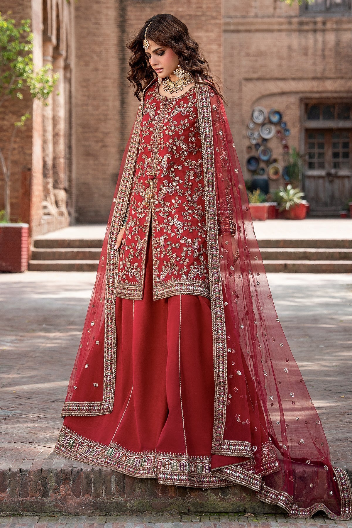 Charizma | Festive Pret | 3-PC Embroidered Raw Silk CMA-6-438 by Charizma - Designer Dress  - Type : Ladies Clothes - Available at Libayah - 100% Original 
