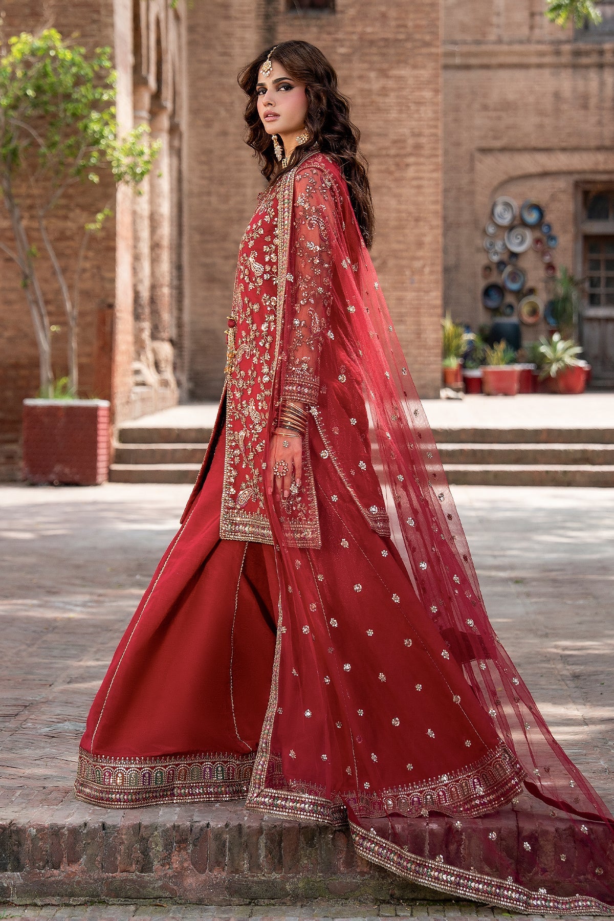 Charizma | Festive Pret | 3-PC Embroidered Raw Silk CMA-6-438 by Charizma - Designer Dress  - Type : Ladies Clothes - Available at Libayah - 100% Original 