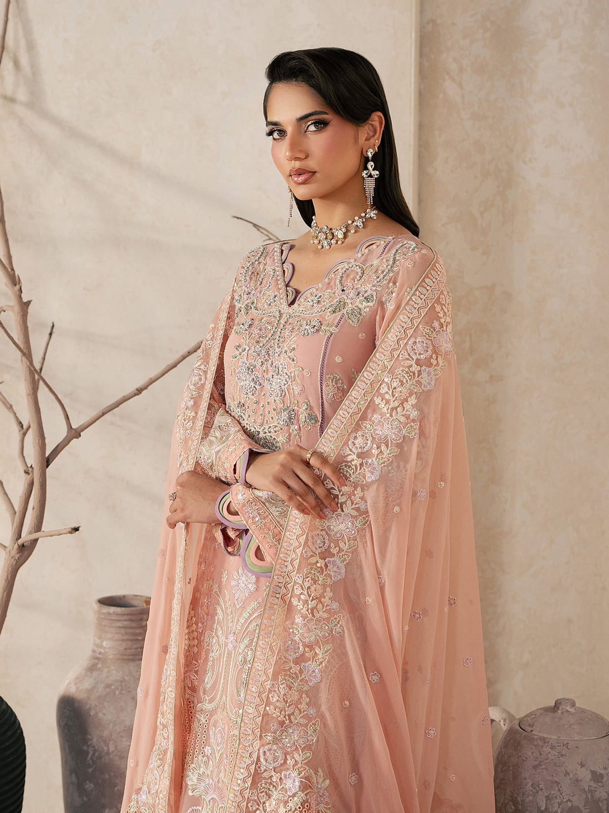 Gulaal | Inaaya Embroidered Chiffon 26 |Julian by Gulaal - Designer Dress  - Type : Ladies Clothes - Available at Libayah - 100% Original 