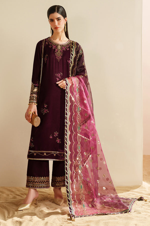 VVF D-4 – authentic Pakistani formal dress from the Jazmin Velvet Vogue 25 collection for women in the UK.