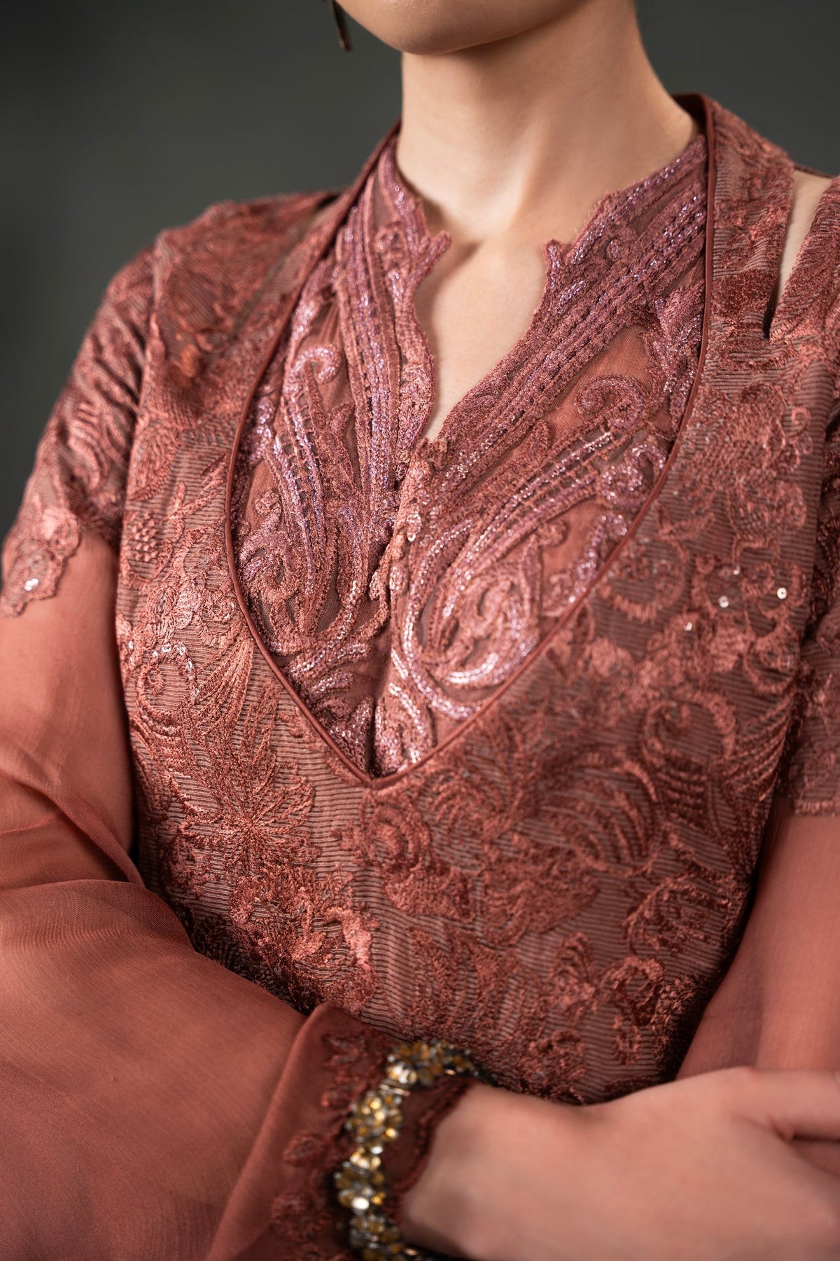 Nilofer Shahid | Mihrimah Formals | Hatice by Nilofer Shahid - Designer Dress  - Type : Ladies Clothes - Available at Libayah - 100% Original 