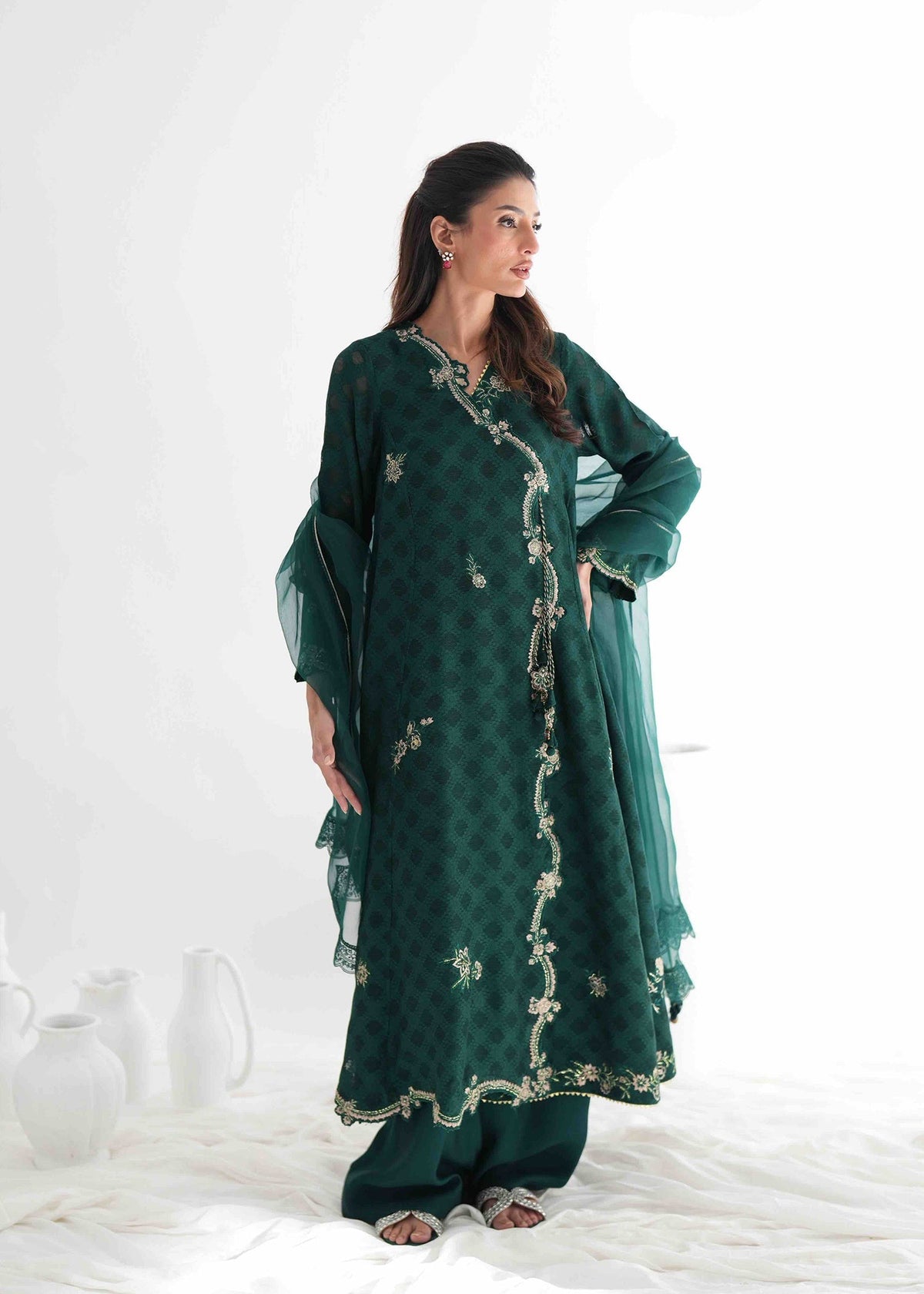 Umsha | Jardin De Luxe | Emerald Canopy by Umsha - Designer Dress  - Type : Ladies Clothes - Available at Libayah - 100% Original 