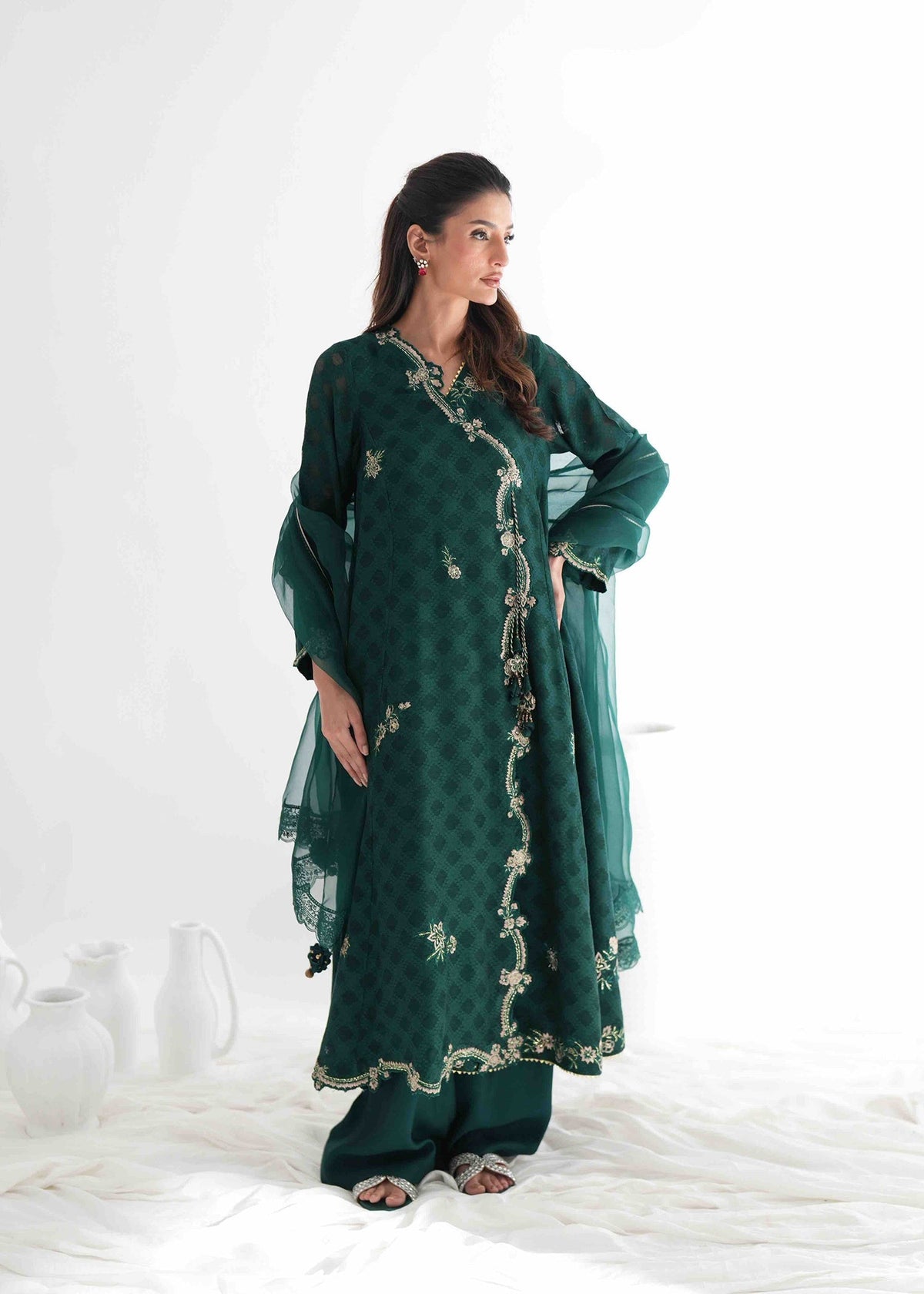 Umsha | Jardin De Luxe | Emerald Canopy by Umsha - Designer Dress  - Type : Ladies Clothes - Available at Libayah - 100% Original 