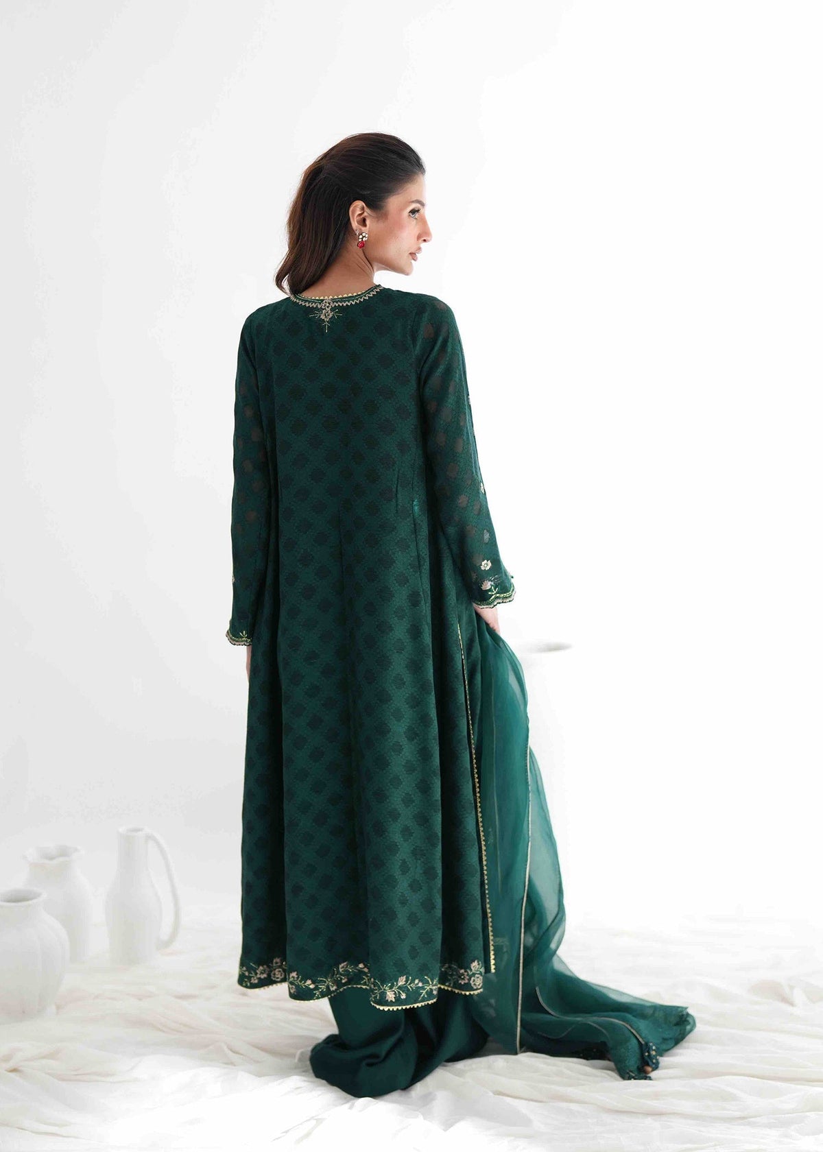 Umsha | Jardin De Luxe | Emerald Canopy by Umsha - Designer Dress  - Type : Ladies Clothes - Available at Libayah - 100% Original 
