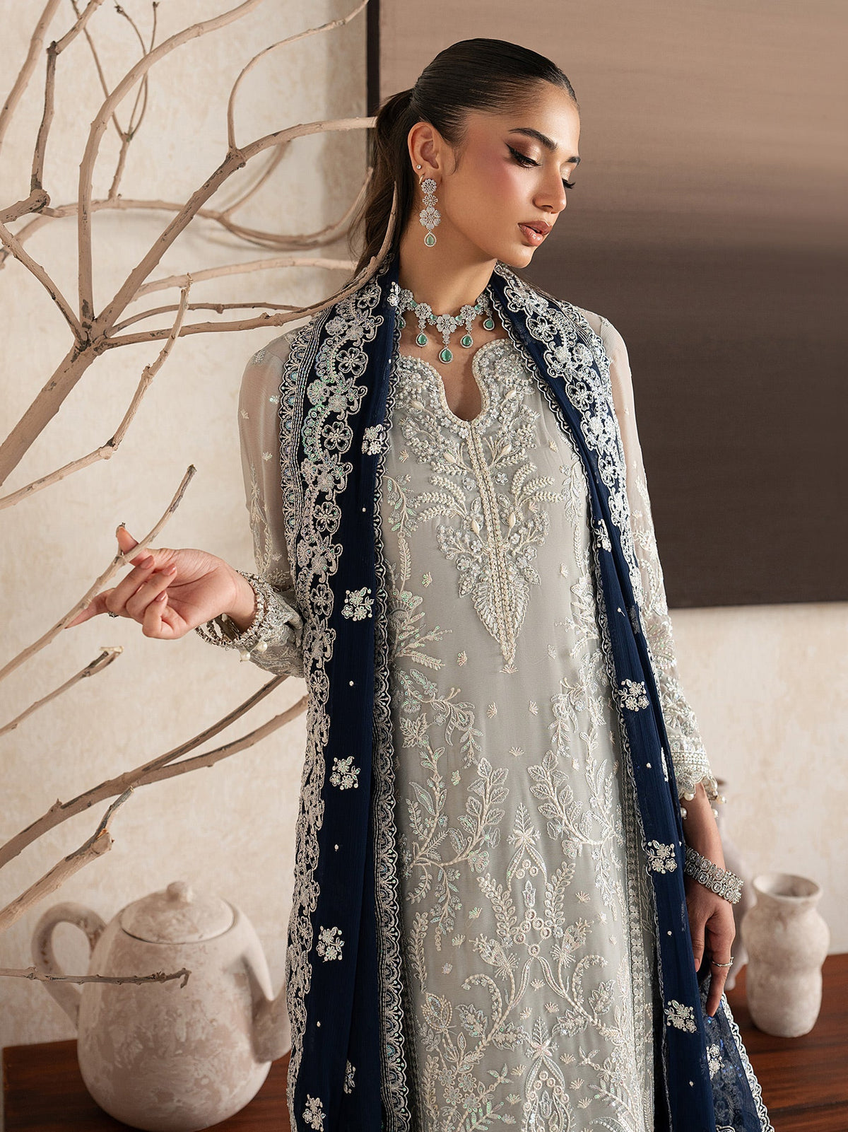 Gulaal | Inaaya Embroidered Chiffon 26 | Gianna by Gulaal - Designer Dress  - Type : Ladies Clothes - Available at Libayah - 100% Original 