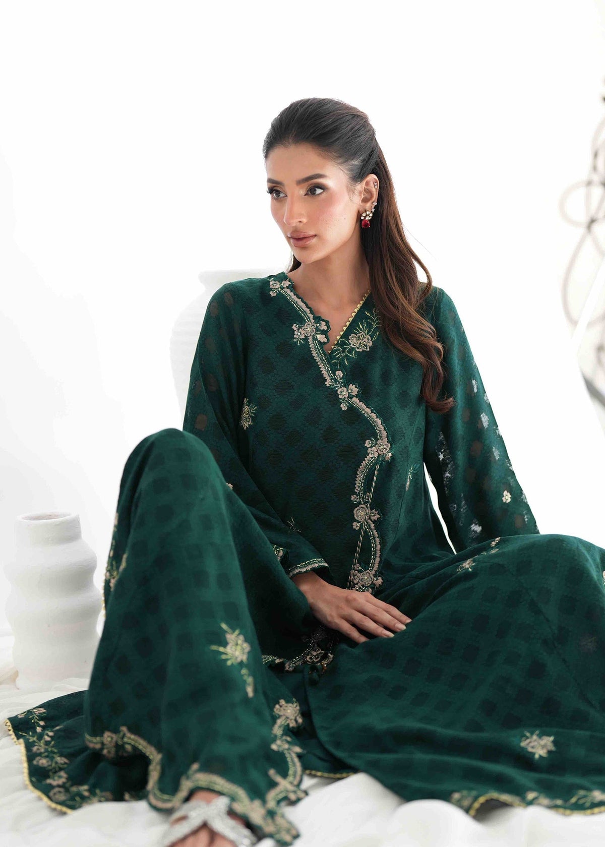 Umsha | Jardin De Luxe | Emerald Canopy by Umsha - Designer Dress  - Type : Ladies Clothes - Available at Libayah - 100% Original 