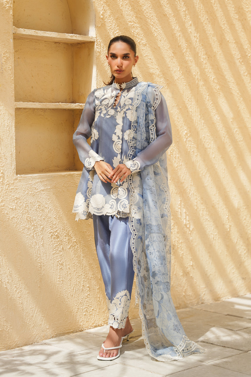 Sania Maskatiya | Eid ul Adha Edit | Rey (B) - by Libayah - Registered Vendor of : Sania Maskatiya - 100% Original Designer Dress
