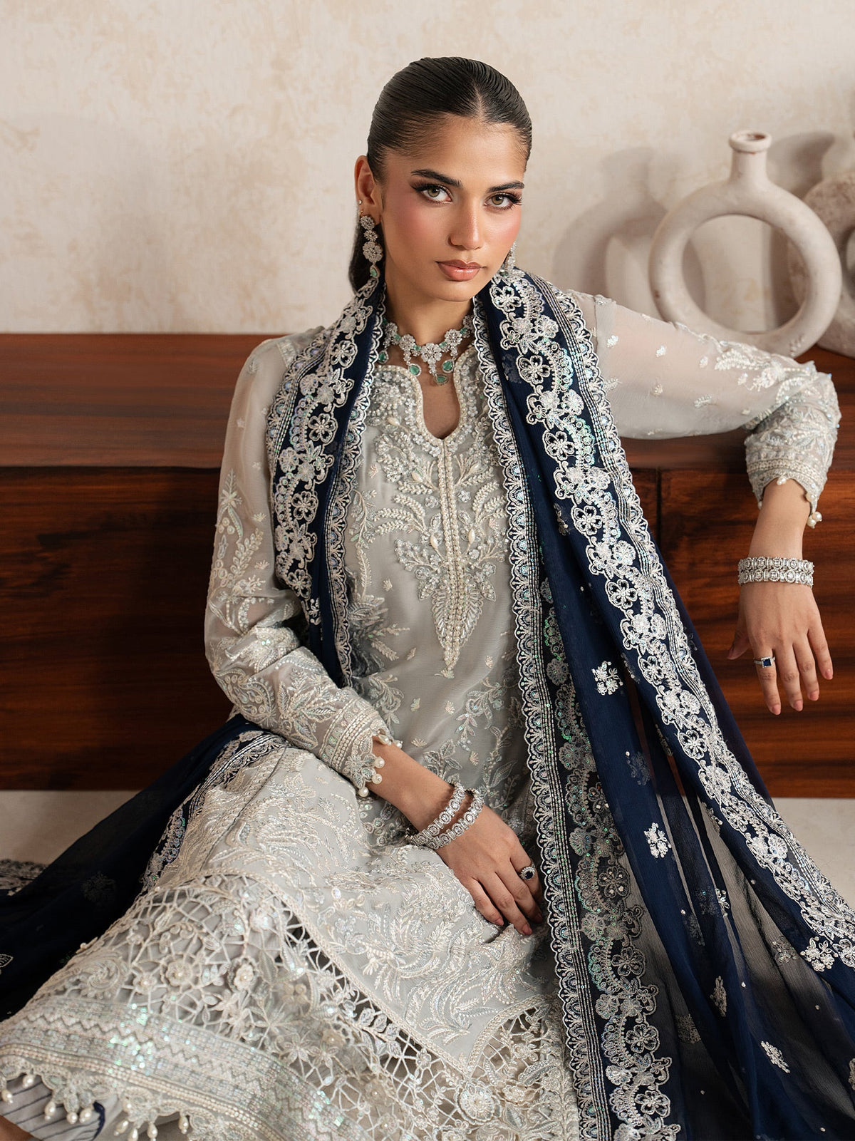 Gulaal | Inaaya Embroidered Chiffon 26 | Gianna by Gulaal - Designer Dress  - Type : Ladies Clothes - Available at Libayah - 100% Original 