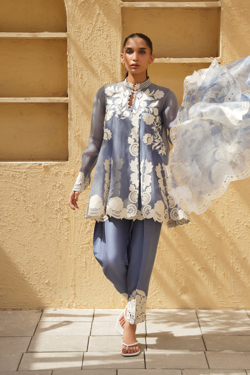 Sania Maskatiya | Eid ul Adha Edit | Rey (B) - by Libayah - Registered Vendor of : Sania Maskatiya - 100% Original Designer Dress