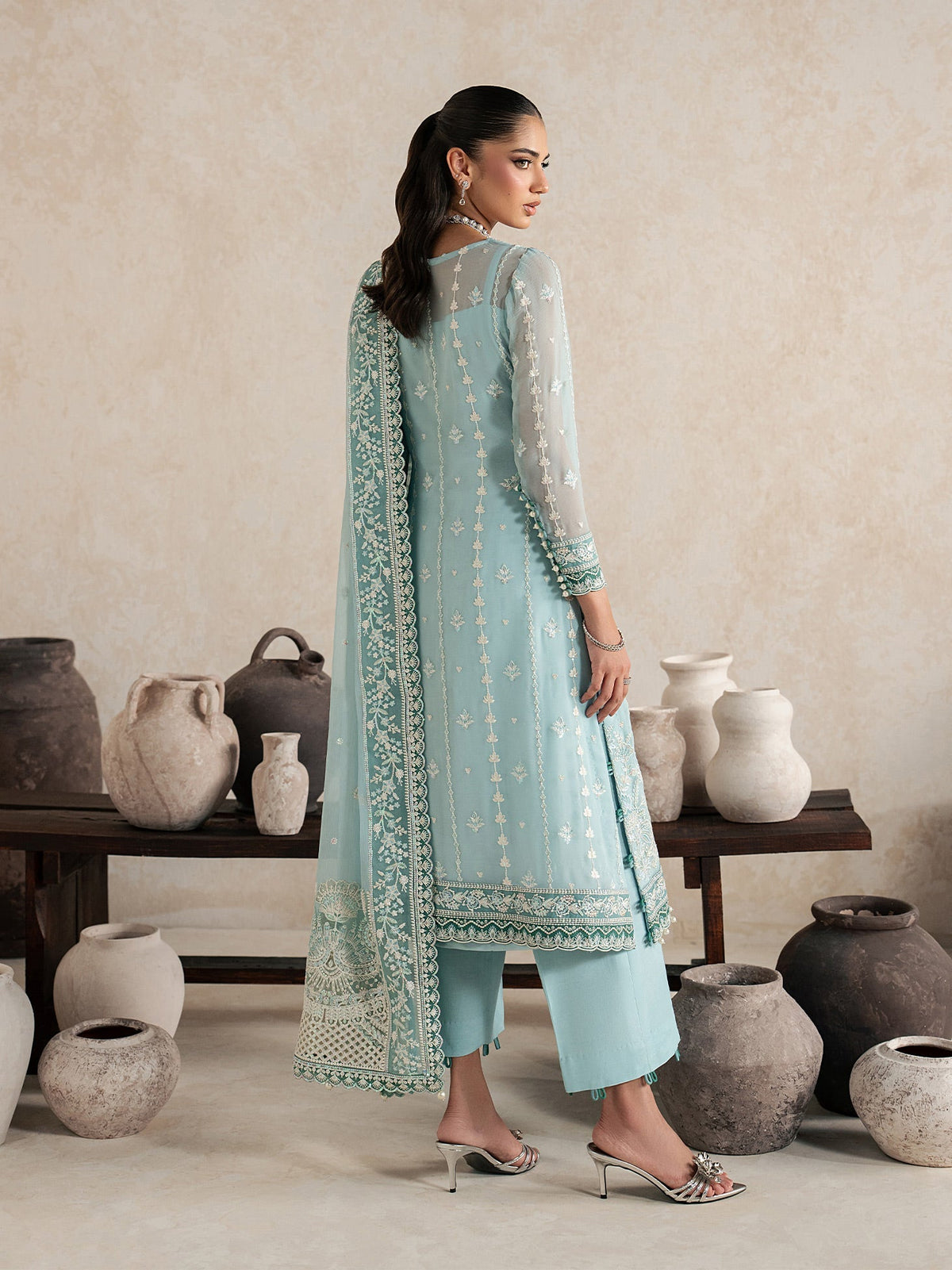 Gulaal | Inaaya Embroidered Chiffon 26 |Eileen by Gulaal - Designer Dress  - Type : Ladies Clothes - Available at Libayah - 100% Original 