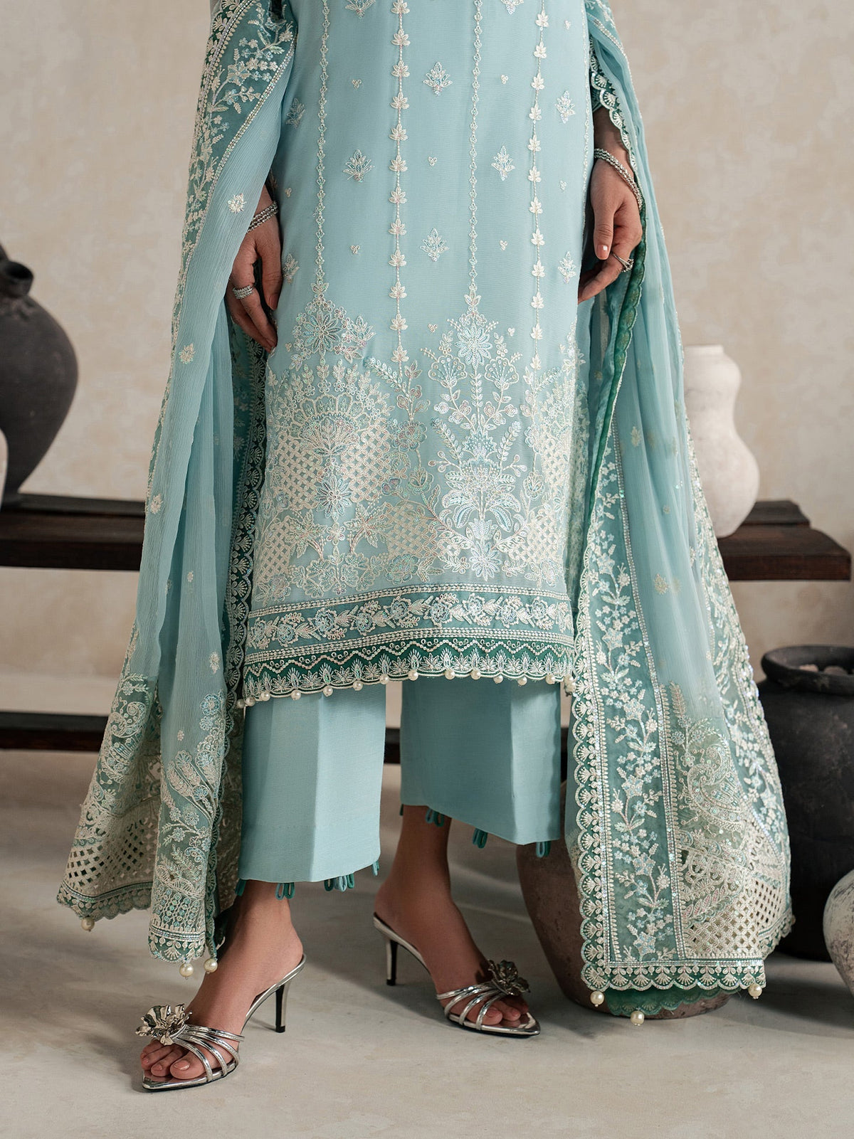 Gulaal | Inaaya Embroidered Chiffon 26 |Eileen by Gulaal - Designer Dress  - Type : Ladies Clothes - Available at Libayah - 100% Original 