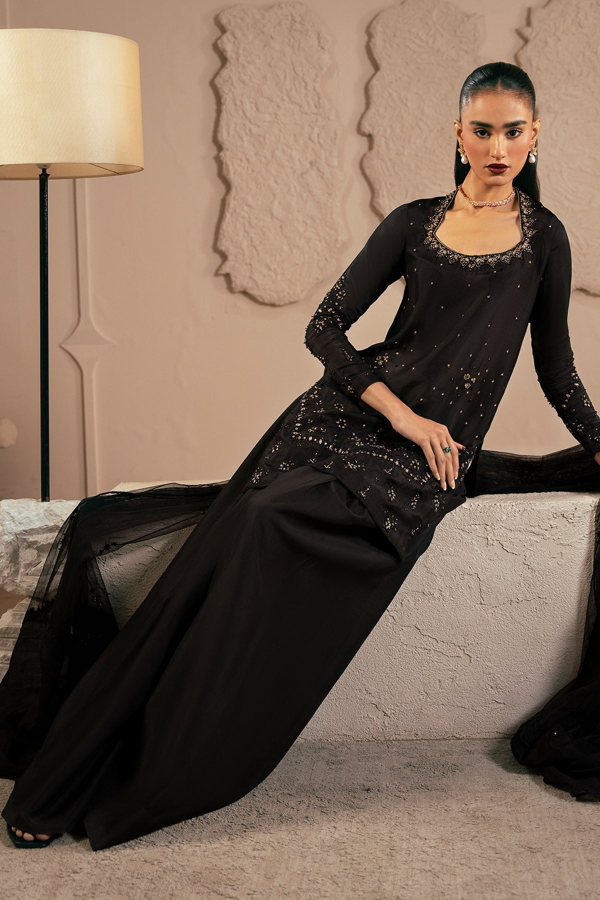 Mina Kashif | Emilie Formals | Misie by Mina Kashif - Designer Dress - Type : Formal Dress - Available at Libayah - 100% Original