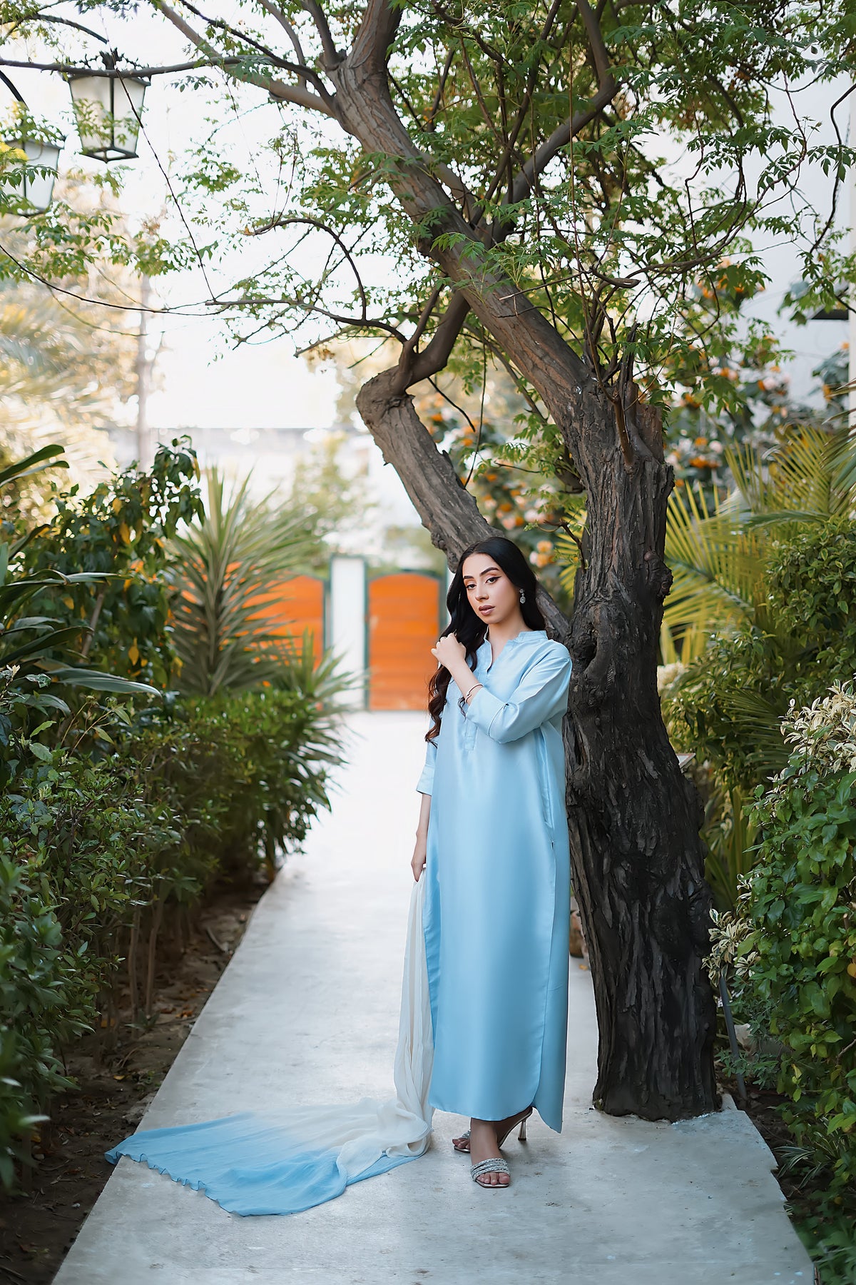 Erum Khan | Nue 25 | Serene Sky by Erum Khan - Designer Dress - Type: Ladies Clothes - Available at Libayah - 100% Original