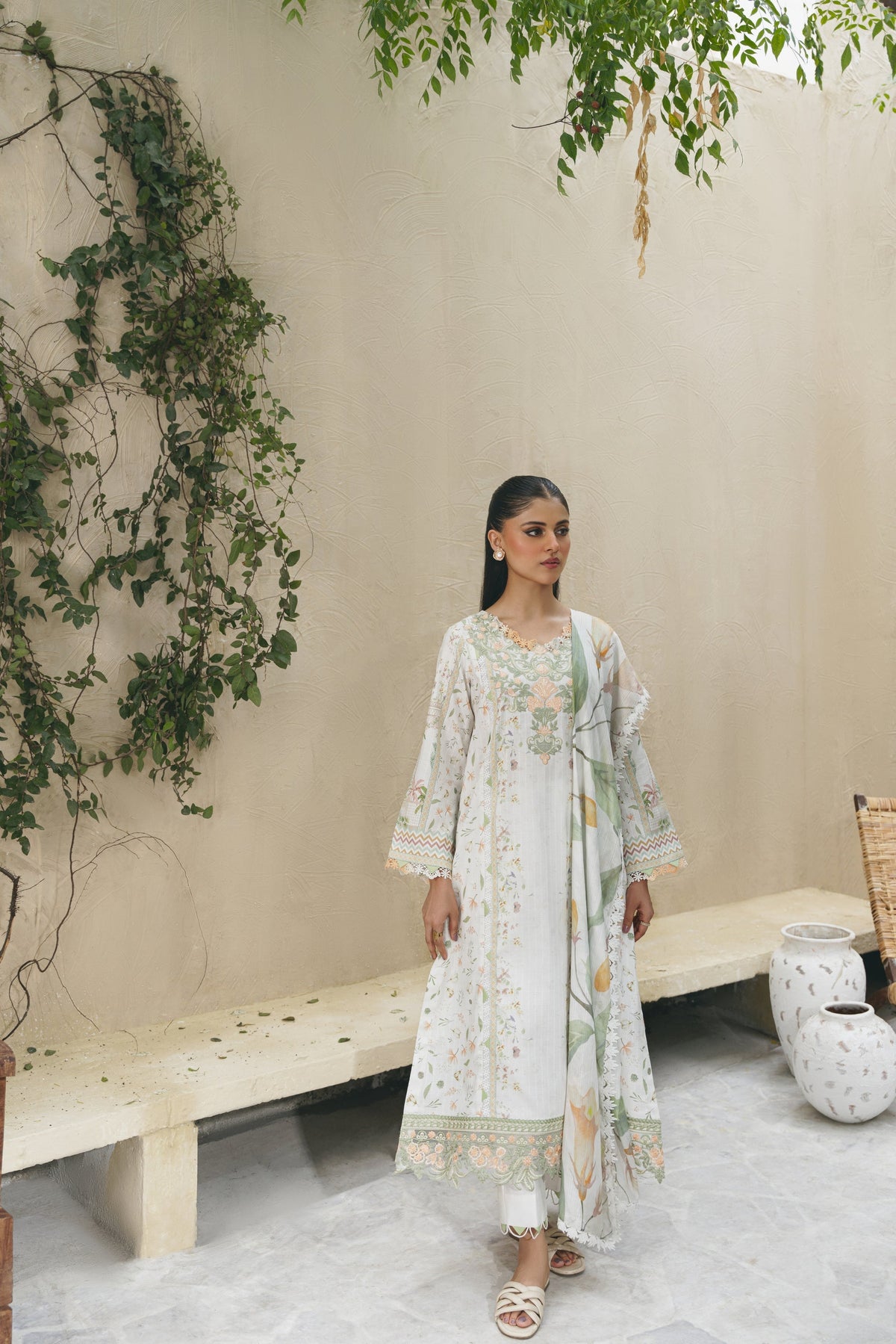 Aabyaan | Shezlin Chikankari 25 | ARIA (AF-10) by Aabyaan - Designer Dress - Type: Ladies Clothes - Available at Libayah - 100% Original