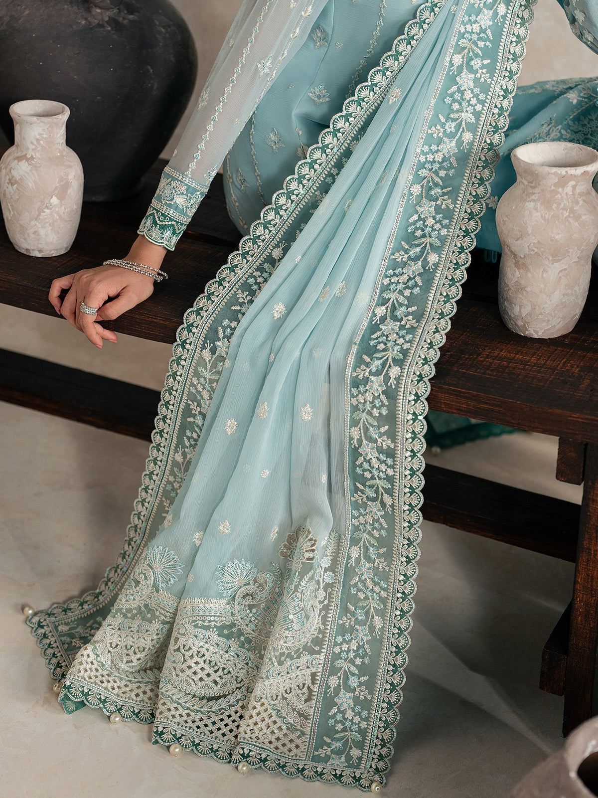 Gulaal | Inaaya Embroidered Chiffon 26 |Eileen by Gulaal - Designer Dress  - Type : Ladies Clothes - Available at Libayah - 100% Original 