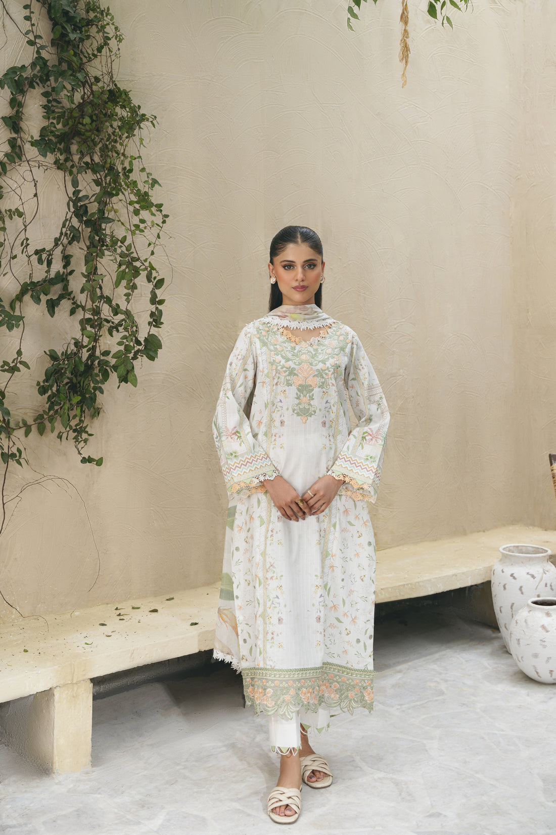 Aabyaan | Shezlin Chikankari 25 | ARIA (AF-10) by Aabyaan - Designer Dress - Type: Ladies Clothes - Available at Libayah - 100% Original