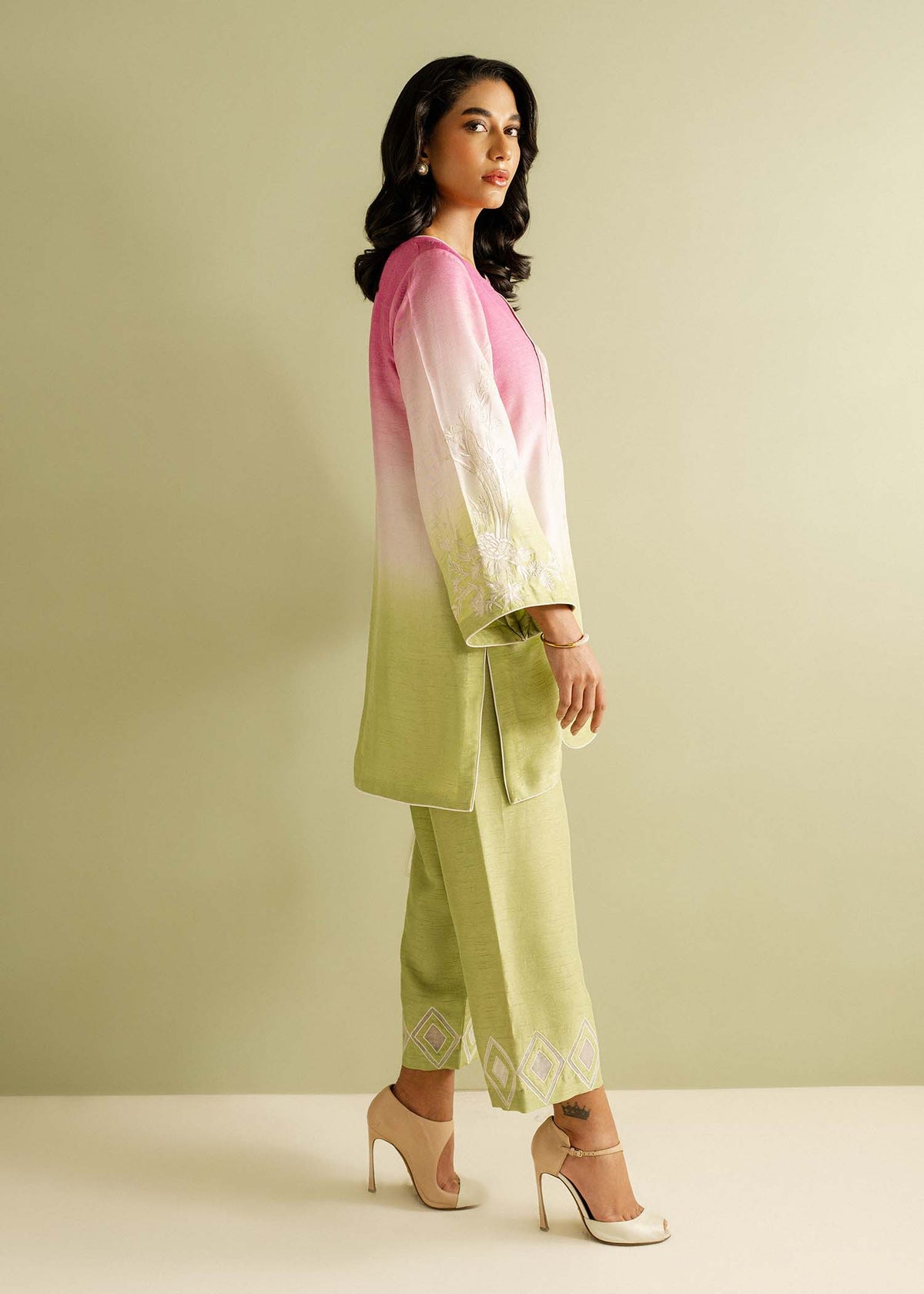 Mahgul | Ayanas Garden | Ombre Flower by Mahgul - Designer Dress - Type: Ladies Clothes - Available at Libayah - 100% Original