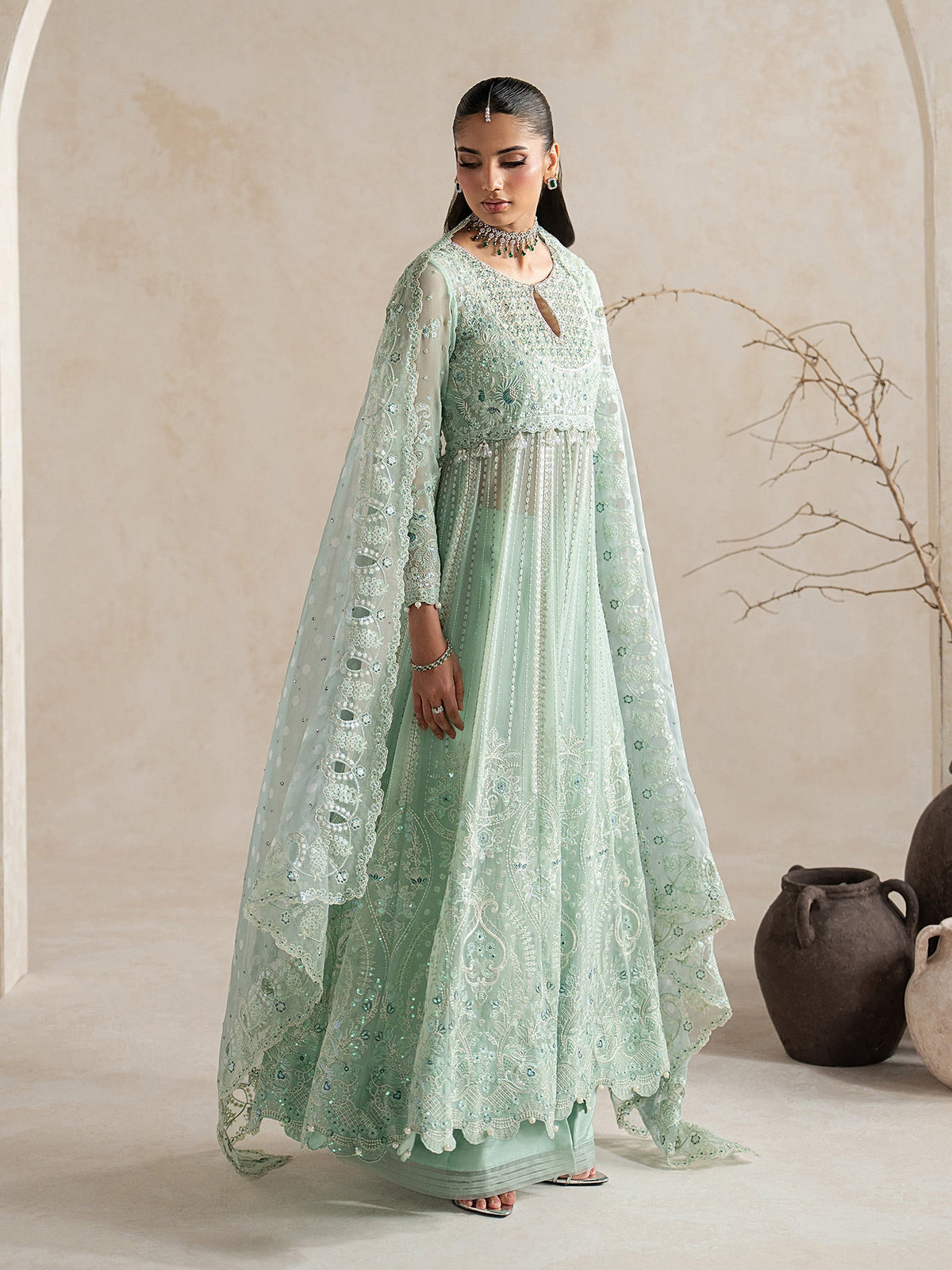 Gulaal | Inaaya Embroidered Chiffon 26 | Evaa by Gulaal - Designer Dress  - Type : Ladies Clothes - Available at Libayah - 100% Original 