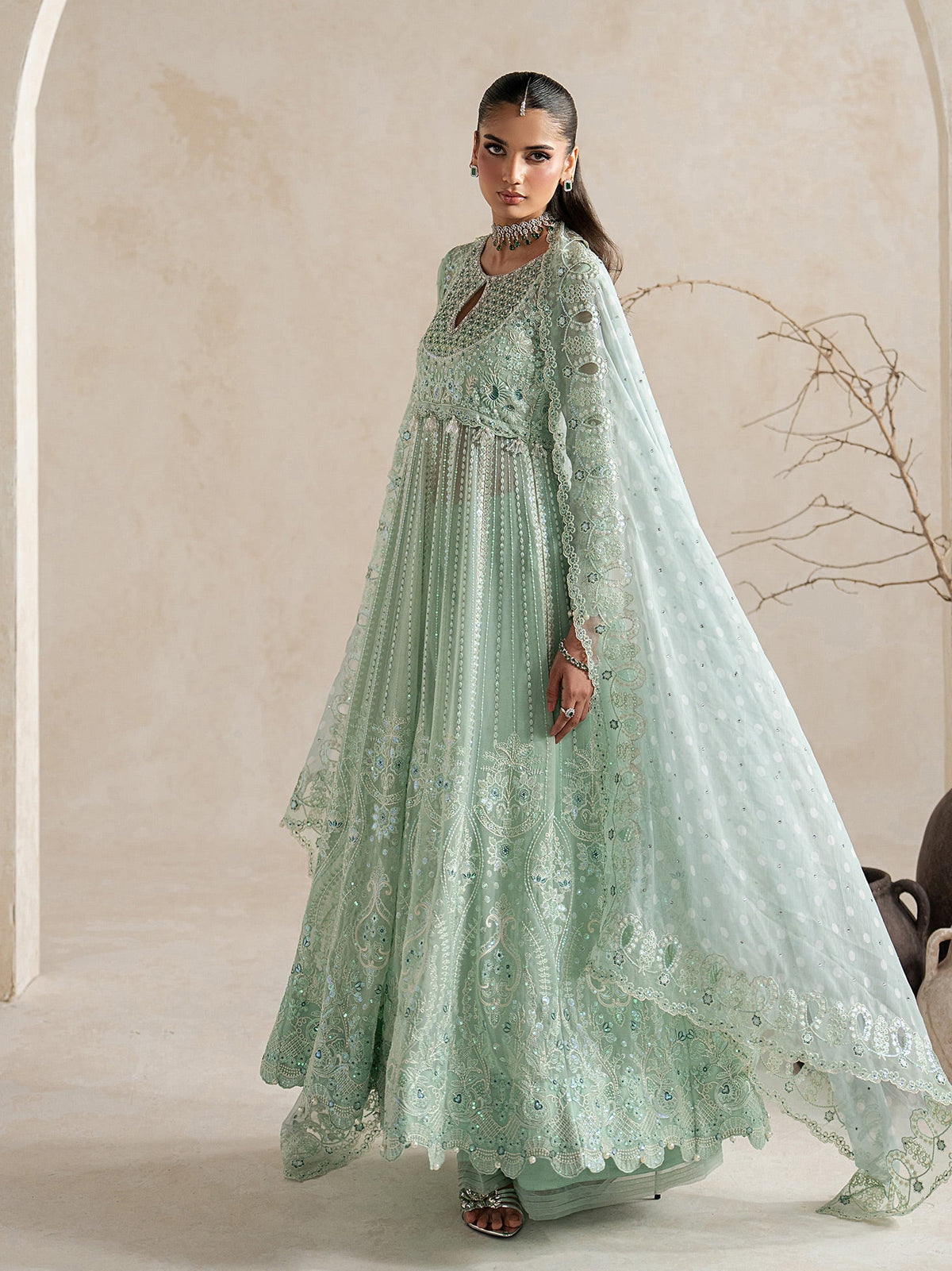 Gulaal | Inaaya Embroidered Chiffon 26 | Evaa by Gulaal - Designer Dress  - Type : Ladies Clothes - Available at Libayah - 100% Original 