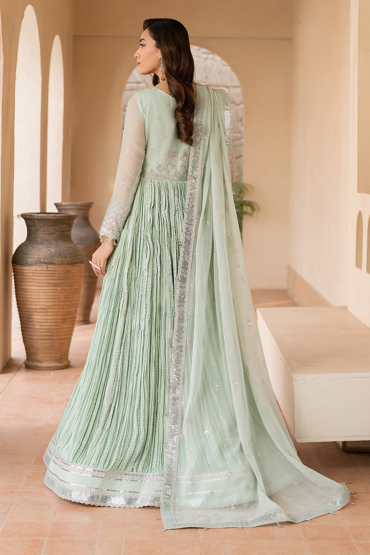 Alizeh | Ready to wear | Green Dress 3 Piece - RTW1020 by Alizeh - Designer Dress  - Type : Ladies Clothes - Available at Libayah - 100% Original 