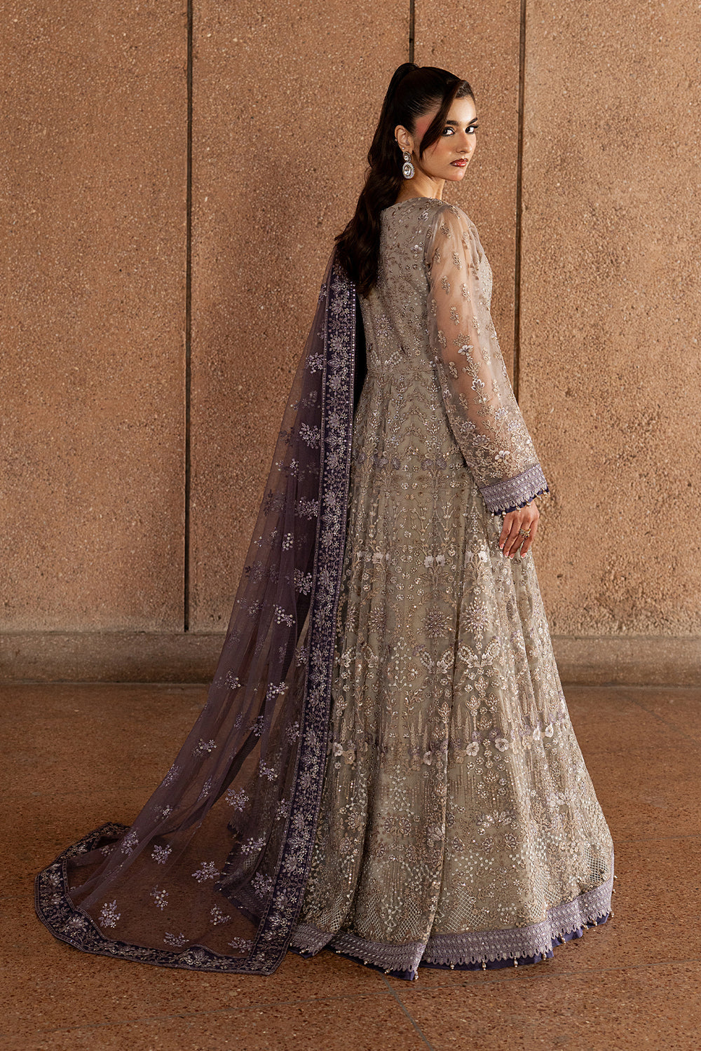 Lavish Premium | Lazawal Formals | Beige Serenity by Lavish Premium - Designer Dress  - Type : Ladies Clothes - Available at Libayah - 100% Original 