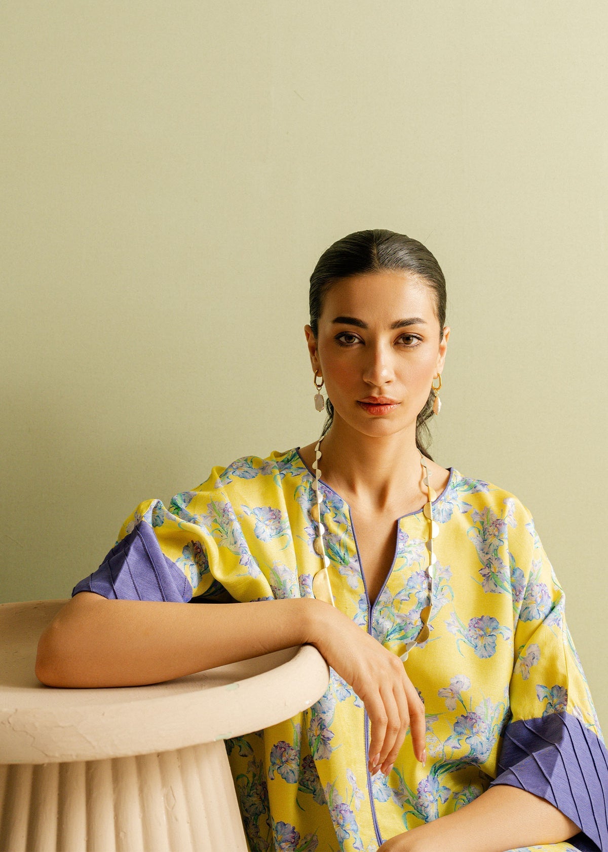 Mahgul | Ayanas Garden | Lemon Moon by Mahgul - Designer Dress - Type: Ladies Clothes - Available at Libayah - 100% Original