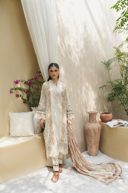 Aabyaan | Shezlin Chikankari 25 | NEHIR (AF-03) by Aabyaan - Designer Dress - Type: Ladies Clothes - Available at Libayah - 100% Original