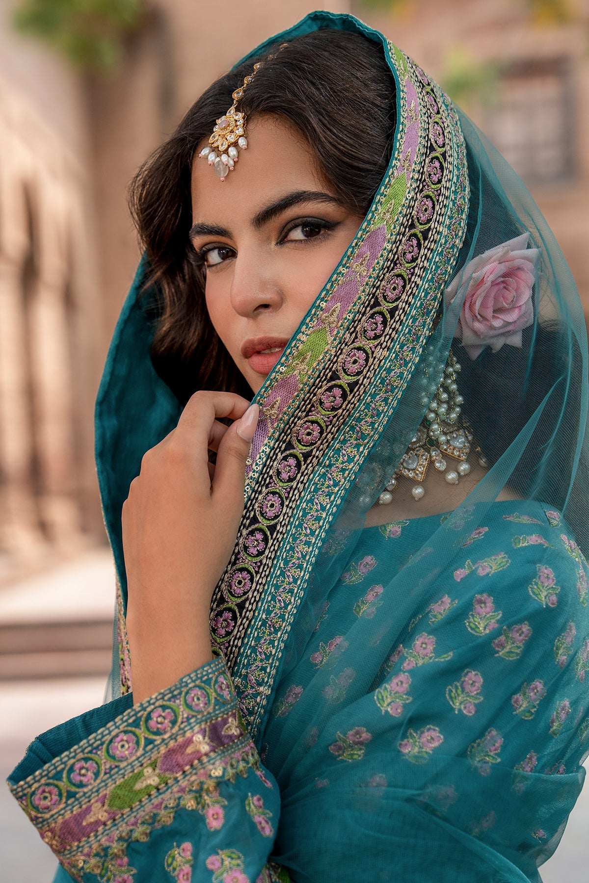 Charizma | Festive Pret | 3-PC Embroidered Raw Silk CMA-6-386 by Charizma - Designer Dress  - Type : Ladies Clothes - Available at Libayah - 100% Original 