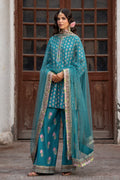 Charizma | Festive Pret | 3-PC Embroidered Raw Silk CMA-6-386 by Charizma - Designer Dress  - Type : Ladies Clothes - Available at Libayah - 100% Original 