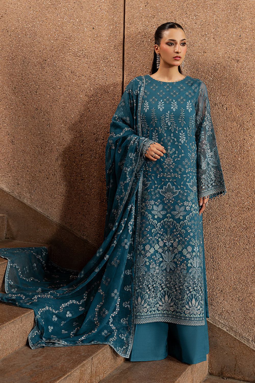 Lavish Premium | Lazawal Formals | Teal Essence by Lavish Premium - Designer Dress  - Type : Ladies Clothes - Available at Libayah - 100% Original 
