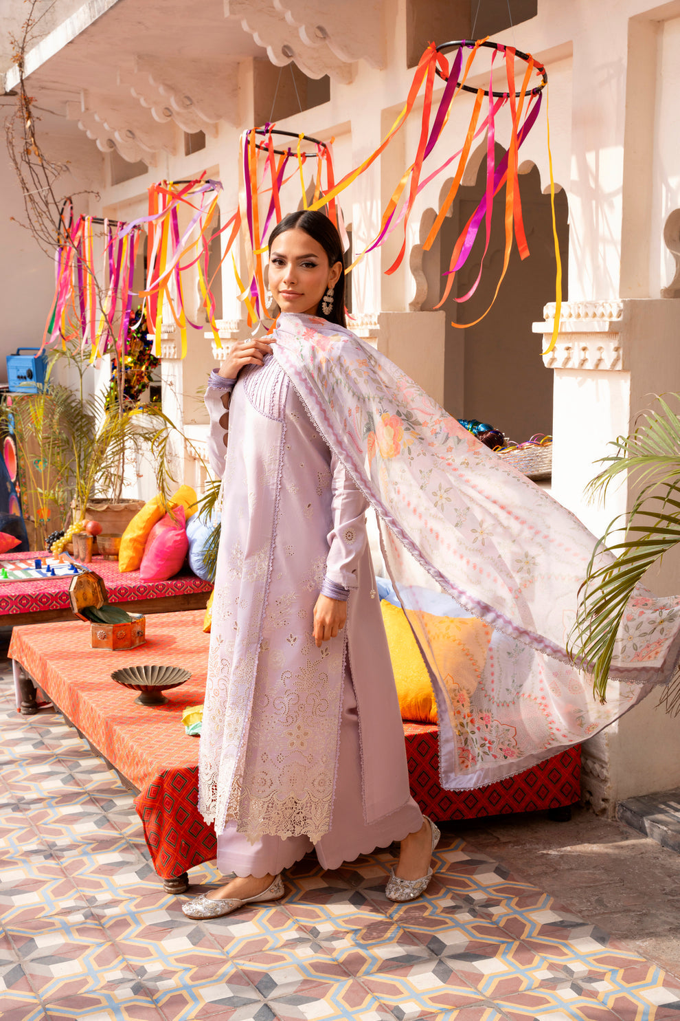 Florent | Basant Chikankari | FBC - 2B - by Libayah - Registered Vendor of : Florent - 100% Original Designer Dress