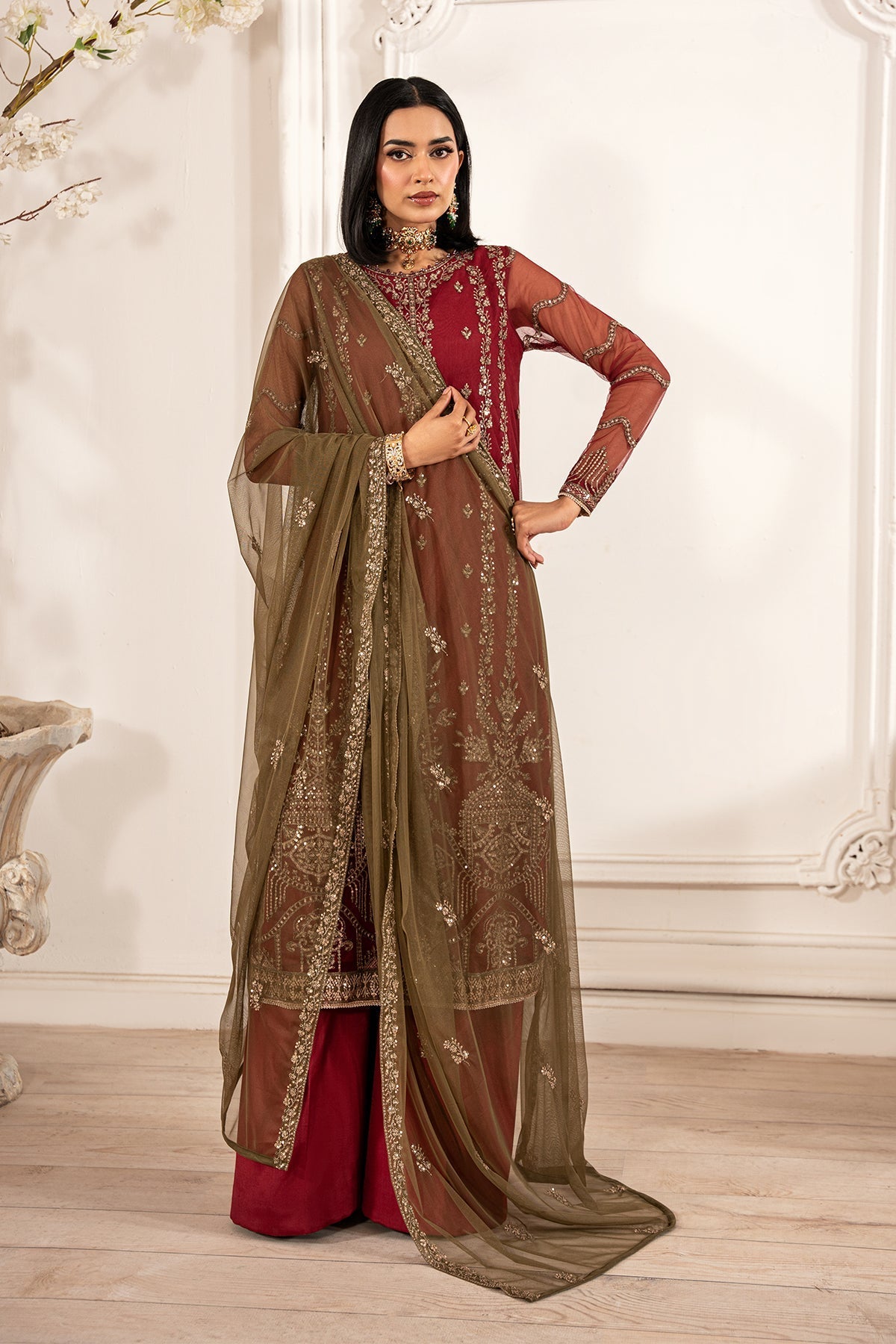 Zarif | Formal Edit 25 | ZFE-02 ALISON by Zarif - Designer Dress - Type: Ladies Clothes - Available at Libayah - 100% Original