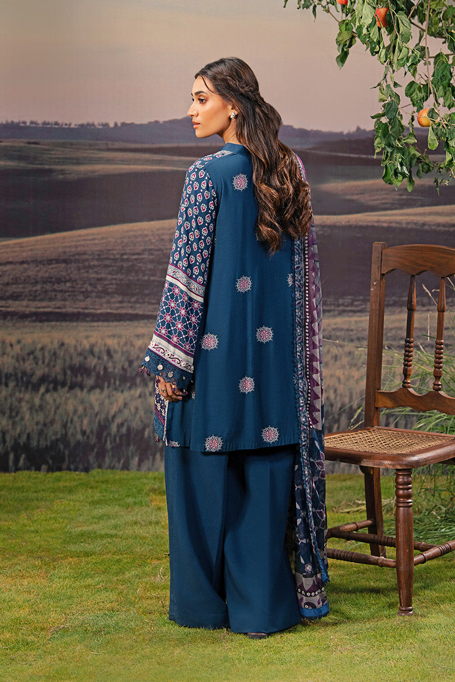 Maria B | Basics Winter 25 | MB-PFUS25-09B by Maria B - Designer Dress  - Type : Ladies Clothes - Available at Libayah - 100% Original 