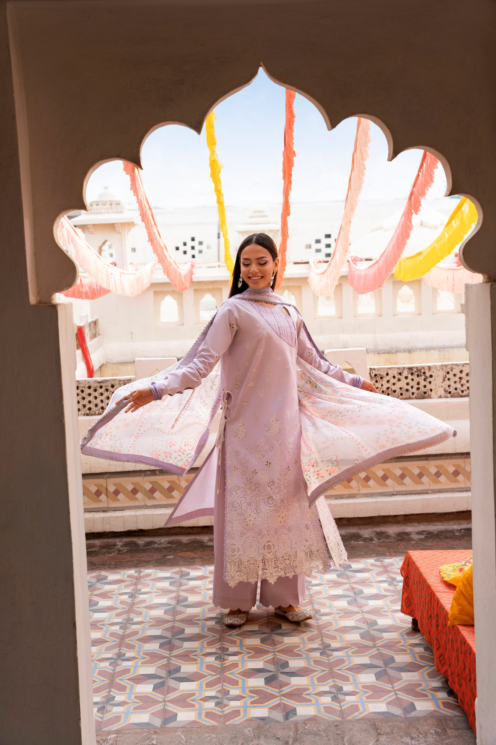 Florent | Basant Chikankari | FBC - 2B - by Libayah - Registered Vendor of : Florent - 100% Original Designer Dress