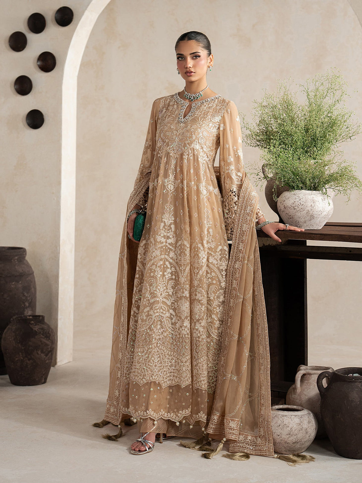 Gulaal | Inaaya Embroidered Chiffon 26 | Niaa by Gulaal - Designer Dress  - Type : Ladies Clothes - Available at Libayah - 100% Original 