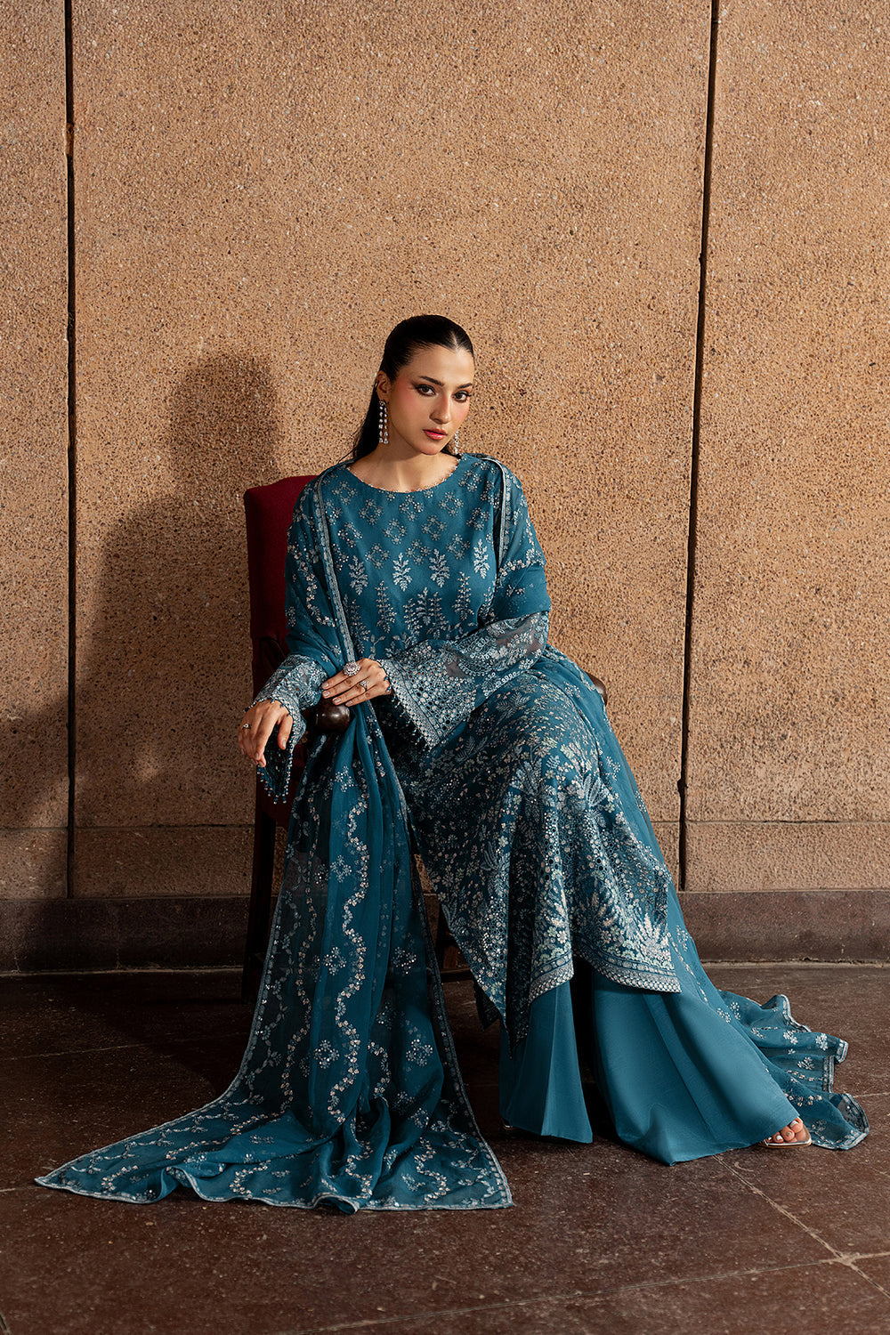 Lavish Premium | Lazawal Formals | Teal Essence by Lavish Premium - Designer Dress  - Type : Ladies Clothes - Available at Libayah - 100% Original 