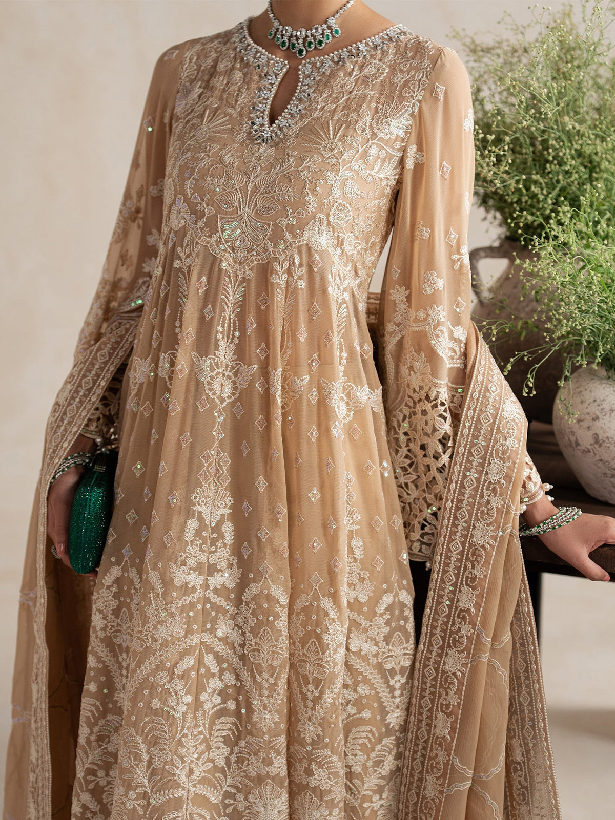 Gulaal | Inaaya Embroidered Chiffon 26 | Niaa by Gulaal - Designer Dress  - Type : Ladies Clothes - Available at Libayah - 100% Original 