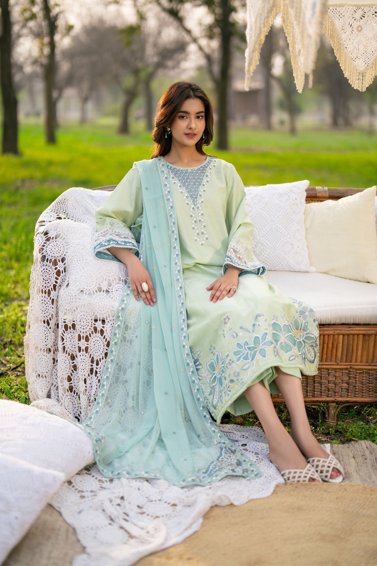 Afrozeh | Basic Pret 26 RTW | NACRE by Afrozeh - Designer Dress  - Type : Ladies Clothes - Available at Libayah - 100% Original 