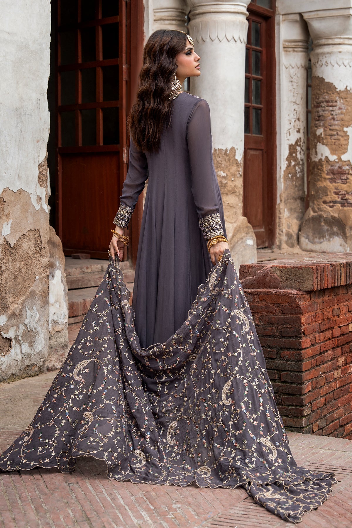 Charizma | Festive Pret | 3-PC Embroidered Chiffon CMA-6-450 by Charizma - Designer Dress  - Type : Ladies Clothes - Available at Libayah - 100% Original 