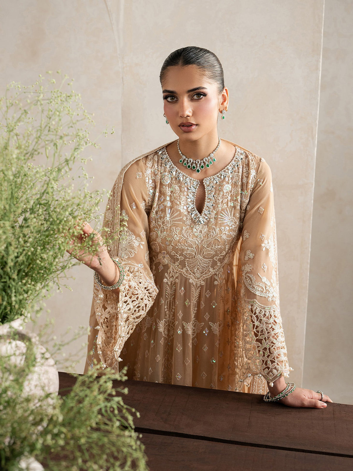 Gulaal | Inaaya Embroidered Chiffon 26 | Niaa by Gulaal - Designer Dress  - Type : Ladies Clothes - Available at Libayah - 100% Original 